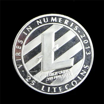 1Pc Strieborné Pozlátené Bitcoin Mince Zberateľské BTC Umenie Pamätné Mince Zber