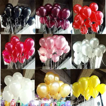 Čierne Latexové Balóny 10pcs 10 cm Latex Hélium Balón Nafukovacie Svadobné Dekorácie Vzduchu Gule Happy Birthday Party Balóny