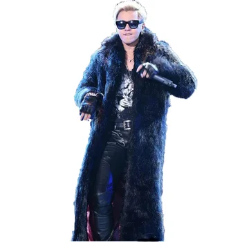 Muž fox kožušinový kabát mužov výkopu kožušinový kabát pánske jesenné a zimné oblečenie pre tepelné dlhé dizajn mens kabát jaqueta couro masculina