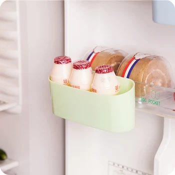 Kreatívne kuchyňa úložný box Organizátor visí strane dverí chladničky chladničky ostrejšie trosiek Chladnička plastové okno zásobník