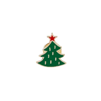 Roztomilý Kreslený Vianočný Darček Kvapiek oleja Brošňa Vianočný stromček Ponožky, Zvony Candy Smalt Brošňa Módne Preklopke Kolíky Golier Kolíky
