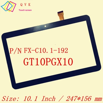 Black 10.1 Palcový P/N FX-C10.1-192 GT10PGX10 tablet pc kapacitný dotykový displej sklo digitalizátorom. panel