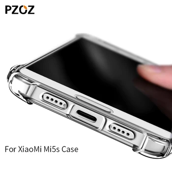 PZOZ xiao mi6 mi5 mi5s prípade pôvodného tpu silikónové Shockproof Ochranný Kryt xiao mi 6 5 5s plus prípade xiomi 64gb telefón