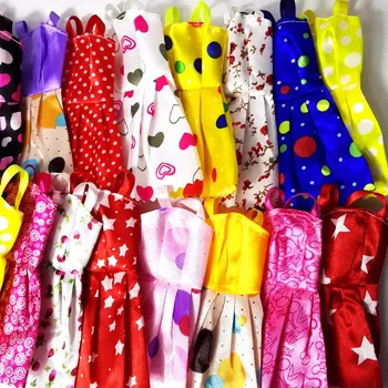 2017 Doprava Zadarmo Nové Krásne Handmade Party Oblečenie Módne Oblečenie pre Vznešené Bábika Barbie Zmiešaný štýl 11 Bábika Šaty