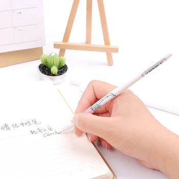Roztomilý kreslený páry gélové pero Študentov, perá, písacie potreby písanie perá canetas materiál lech kancelárske školské potreby papelaria
