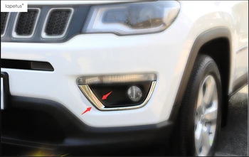 ABS ! Príslušenstvo Pre Jeep Compass 2017 2018 Predné Hmlové Svetlo Foglight Lampa Viečka Tvarovanie Krytu Auta Trim 2 Ks / Sada