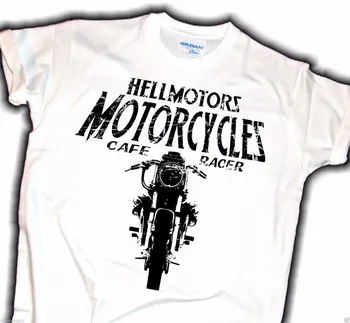 2018 Nové Dorazí Tlač Kolo Krku Muž T-shirt Biker cafe racer Moto Londýne Rockabilly tón chlapci Chopper hodváb obrazovke T tričko