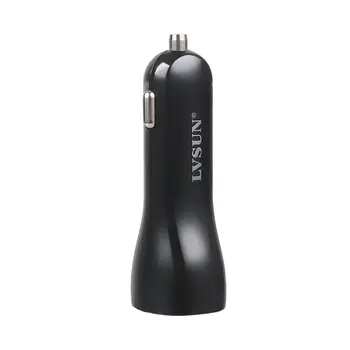 LVSUN 5V 2.4 Univerzálny USB Auto Chager 2 Port Mini USB AUTO Nabíjačku pre iPad/ iPod/ iPhone 4 4s 5 5s Samsung POZNÁMKA 4 S3 LS-CR24