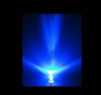 Voda Jasné Cez Otvor 3 MM Modrá Sviečka Blikanie LED Diódy