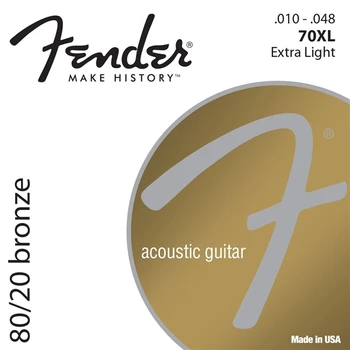 Fender 80/20 Bronze Akustická Gitara, Struny, 70XL 70CL 70 L 70M