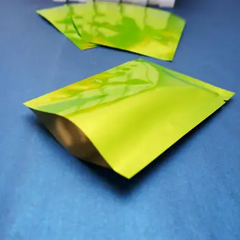 8*12 cm, 200pcsX Zelená, hliníkové fólie, taška - Aluminized mylar fólia plastové puzdro tepla-sealable, ploché sáčky na uskladnenie potravín balenie