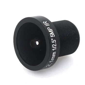 2.1 mm 5.0 Megapixel Fisheye CCTV Kamery Lens155D Kompatibilné širokouhlý Panoramatický KAMEROVÝ Objektív Pre HD IP Kamera M12 Mount