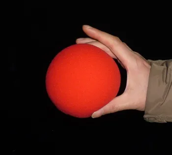Super hubky loptu (10 cm) 3 farby pre vybrať,červená/modrá/žltá (3ks/lot) - trik, doprava Zdarma, Magický trik klasické hračky