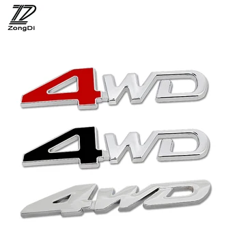 ZD 3D Auto Kovové Samolepky Pre 4X4 4WD Obtlačky Tuning Styling Cyter Pre Volvo S60 V70 XC90 Subaru Forester Peugeot 307 206 308 407