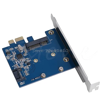 PCI-E PCIe, aby mSATA SSD A SATA 3.0 Kombinovaný Nástavec Karty Adaptéra 6.0 gb / S Z09 Kvapka loď