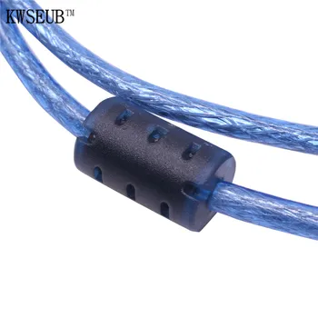 1 Ks 4,5 m*5 mm Predlžovací Kábel USB Napájacie Káble Predlžovacie Káble Transparentný Modrý Kábel Adaptéra Telefón, Dátový Kábel, domácich kutilov