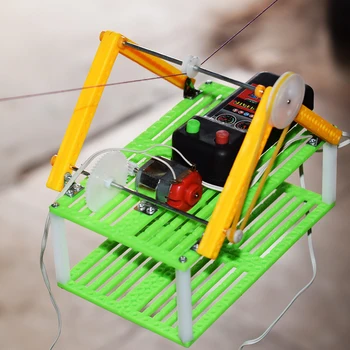 Elektrické, okružné kábel model vozidla/stúpania lano chôdza kôš/vedecké fyzika experimentálna Vzdelávacie hračky/DIY časti hračky
