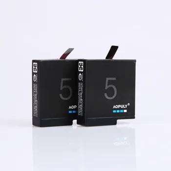 AOPULY 2ks GoPro hero 5 batérie 1600mAh bateria hero5 Gopro5 batériu pre GoPro Go Pro Hero5 HRDINA 5 Fotoaparátu AHDBT-501 501 AHDBT