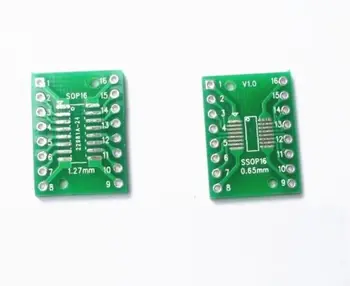 10Pcs SOP16 SSOP16 TSSOP16 Na DIP16 0,65 eur/1.27 mm IC Adaptér PCB Dosky
