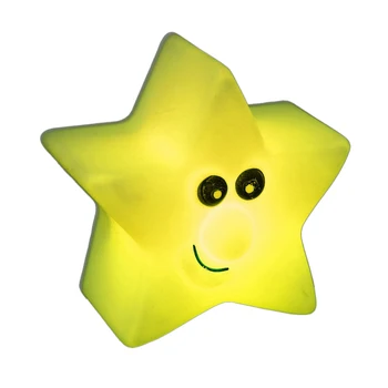 Nočné svetlo LED žiarovka tvaru roztomilý Star farby meniace kawaii pre dieťa