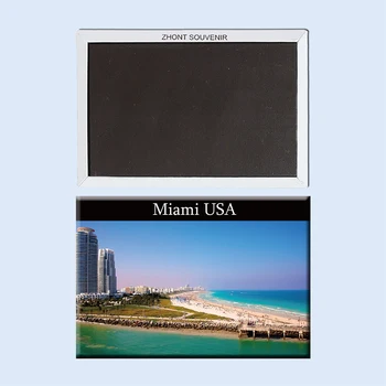 Dlhé pobrežie Miami, Florida, USA 22996 Cestovné suvenírov Magnetické chladnička