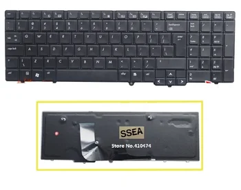 SSEA Veľkoobchod Nový notebook NÁS Klávesnica pre HP EliteBook 8540 8540P 8540W Klávesnice bez myši rod čierna