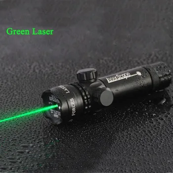 Taktické 5mw Laser Hliníkové Puška Rozsah Zelená a Červená Bodka Laserový Zameriavač Riflescope Pre Lov Streľba Airsoftové vzduchovky Zbraň