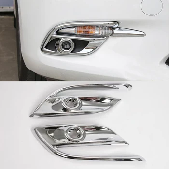Pre Mazda 3 M3 Axela 2017 2018 ABS Chrome Auto Predné Hmlové Svetlo Lampy Kryt Tvarovanie Výbava Príslušenstvo, Chrániče 2ks/set