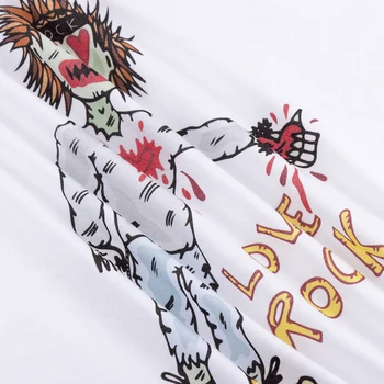 2018 Nové Produkty 2018 Dieťa T-shirts Zombie Rock Bavlna Plná Dlhé Štýl T-shirt Pre Deti, Detské Oblečenie Pre Chlapcov TShirts