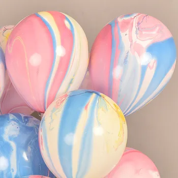 25pcs/veľa Farebné Balóny Latexové farby balónov mramoru rainbow svadobné party dekorácie achát gule 10 cm 2,5 g