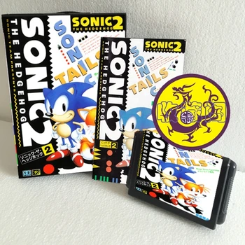 Sonic 2 16 bit SEGA MD Hra Karty Boxoval S Ručným Pre Sega Mega Drive Pre Genesis