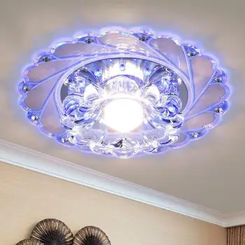 Crystal LED Farebné Osvetlenie Obývacej Miestnosti Strop Zariadenie Luster Dekor Svetlo