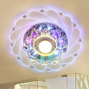 Crystal LED Farebné Osvetlenie Obývacej Miestnosti Strop Zariadenie Luster Dekor Svetlo