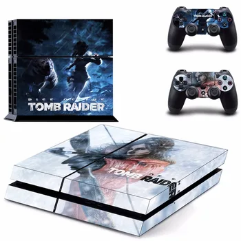 Hra Tomb Raider PS4 Pokožky Nálepky Odtlačkový Pre Sony PlayStation 4 Konzoly a 2 Radiče PS4 Kože Nálepky Vinyl
