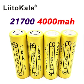 1 ks Lii-40A LiitoKala Li 21700 4000 mah Da Batéria 3,7 V 40A-Ni pre Elektronické Cigarety Mod / Kit 3,7 V 30A Moc 5C Stiahnuť