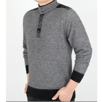 2018 pure cashmere sveter pribrala podnikania zimný sveter pánske vlnené svetre v strednom veku