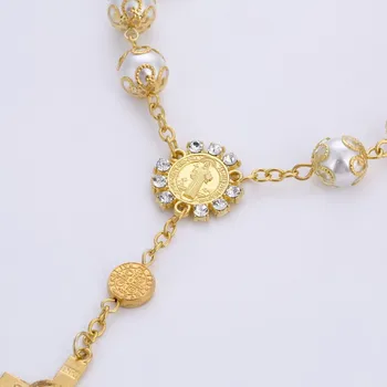 Náboženské Šperky Katolícke Sväté Prijímanie Pohár Darček Kríž Kríž, prívesky, imitácia perly perly Ruženca Náramok Zliatiny šperky