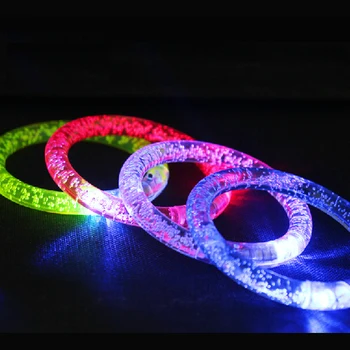 50pcs/veľa farebné meniace LED náramok rozsvieti Náramok blikajúce Akryl žiariace náramok detský narodeniny hračky party dekorácie