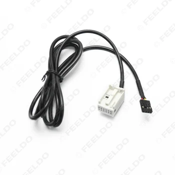 FEELDO USB, AUX Audio Kábel Spínača Zapojte pre VW Passat B6 B7 CC POLO, Touran Facelift RCD510+/310+Auto Aux A USB Switch Kábel