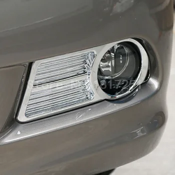 Vysoká kvalita ABS chrome predné hmlové svetlo lampy kryt výbava Almera G15 2012 2 ks