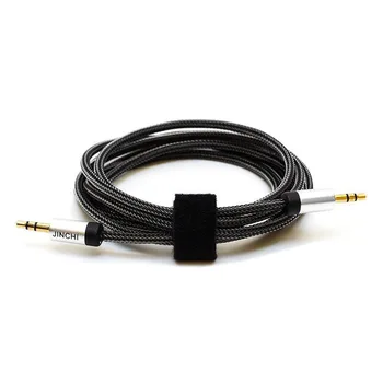 JINCHI Veľkoobchod zaznamenaných audio kábel drôt, 3,5 mm samec samec audio kábel auto AUX audio kábel Hliníkové crystal oka