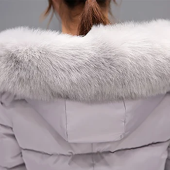 Zimná bunda ženy 2018 nové ženské vetrovka kabát feminina dlho nadol bunda plus veľkosť dlhý s kapucňou kačica dole kabát, sako Ženy