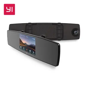 YI Zrkadlo Dash Cam Dual Tabuli Fotoaparát Záznamník Dotykový Displej Predné, Zadné, Zobrazenie HD Kamera G Senzor Nočné Videnie Parkovanie Monitor