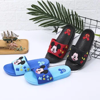 2018 Disney papuče cartoon Mickey deti kúpeľňa non-slip domáce papuče letné módy mužov a žien v pohode 36-39