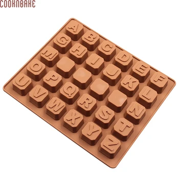 COOKNBAKE DIY Silikónové Formy na Čokoládu Ice Cube Cake Zdobenie S písmenami Priestor Dizajn