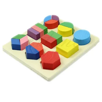 Doprava Zadarmo, Deti, Detské Drevené Vzdelávania Montessori Skoro Vzdelávacie Hračka Geometrie Puzzle