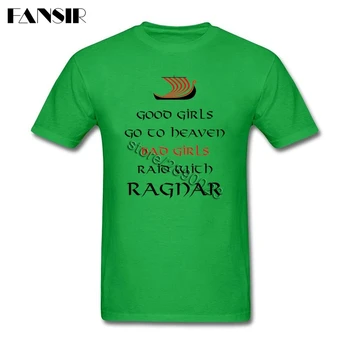 Muži T-shirt Úžasné Krátky Rukáv Bavlna Vlastné Tričká Mužov Chlapec Viking Ragnar pre Dospelých Oblečenie