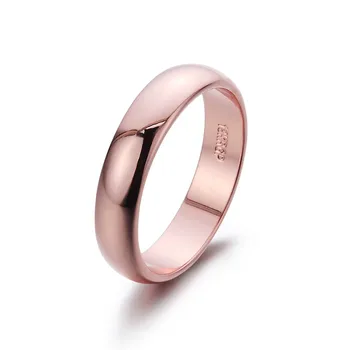 Nové Predaj Značky TracysWing Prstene Pre Ženy Rose Gold Color Klasický Krúžok Jednoducho Štýl Krúžok Najvyššej Kvality #RG90696Rose