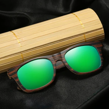 EZREAL Drevené Okuliare Mužov Bambusu slnečné Okuliare Značky Dizajnér Pôvodné Drevené Polarizované Slnečné Okuliare Oculos De Sol Masculino EZ043