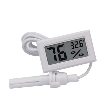 Nové Mini Digitálny LCD Teplomer Snímač Teploty Chladnička s Mrazničkou Teplomer, Merač Vlhkosti
